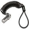 Kensington Slim Lucchetto Portatile per Slot T-Bar con Combinazione e Cavo Antifurto Girevole e Autoavvolgente in Acciaio al Carbonio per Laptop da 1,8 m