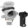 LUTH Premium Profi Parts Pompa di scarico Lg 5859en1006m Leili con testa della pompa e filtro per lavatrice