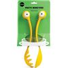 Ototo Mostri per Pasta e Insalata, Set di cucchiai e forchette, Senza BPA, 30,3 x 8,6 x 5,7 cm, Plastica, Giallo