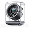 KIMMOO Ventilatore da tavolo USB ricaricabile, silenzioso con flusso d'aria turbo, 100 velocità, display digitale, rotazione di 90°, piccola batteria, ventilatore da tavolo per camera da letto, casa