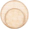 WATIIFUFU Setaccio da Cucina in Bambù 2 Pezzi, Rotondo, Naturale | Intreccio Artigianale, Colore Beige, Uso Domestico e Decorazione, Struttura Pratica e Multiuso