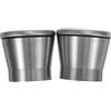 HEALLILY 2 cappucci in acciaio inox per macinare sale pepe vestibilità sicura facile manutenzione versatili accessori per macinare spezie per una migliore esperienza di cottura