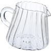 ELAYARD Bricco Latte Professionale in Vetro Borosilicato, Lattiera Cremiera 200ml Versamento Facile per Caffè e Latte, Casa e Bar