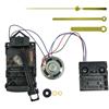 UrbanHui Orologio da parete a pendolo, movimento con carillon musicale, meccanismo al quarzo, kit fai da te, parti di ricambio nero, albero da 17 mm (B)