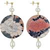 IN LEBOLE Lebole Orecchini Donna, Orecchini Donna Pendenti Eleganti e Leggeri, in Ottone Galvanizzato Oro con Pietre Naturali, Gioielli Artigianali Made in Italy, Regalo Donna dal Design Esclusivo