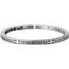 MISIY Bracciale rigido in argento sterling 925, gioielli in argento da donna, bracciale etnico totem di buon auspicio, bracciale in argento placcato moda retrò tinta unita for uomo e donna, apertura regolab