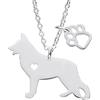 Melix Home Yorkie Labrador Pitbull Husky Alaskan Akita Boxer Corgi Bassotto tedesco pastore Golden Retriever Pet Dog Doggy ciondolo collana regalo