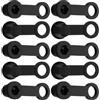 HOLIDYOYO 10 Pezzi Tappo Gomma Spurgo Freni Moto per Pinza Freno, Adatto a Viti da 8mm, Gomma Nera, Montaggio Rapido per Auto e Motociclette