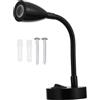 SOESFOUFU Luce Di Lettura a Led 12v 3w Per Camper e Yacht Lampada Da Lettura Braccio Flessibile in Alluminio Anticorrosione Luce Calda 3200k Per Piccoli Spazi e Riduzione Affaticamento Visivo