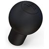 kwmobile Copri pomello Compatibile con VW Audi pomello del Cambio Tondo 5 Marce Tipo A - Coprimanopola Cambio Auto in Silicone Antiscivolo - Guscio Protettivo manopola con Marce Nero