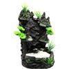MHADBKH Decorazione per acquario in resina artificiale, pietra roccia, montagna, pesce per serbatoio sabbia, cascata, paesaggio, con decorazioni realistiche per acquario