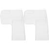 INOOMP 2 Pezzi Piattaforma per Crogiolarsi Tartarughe in Abs Rampe Stabili Antisdrucciolo per Terrari e Acquari Accessori per Tartarughiera e Bearded Dragon Resistente e Facile da Pulire