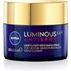 NIVEA Cellular LUMINOUS 630 Crema notte anti-macchie scure (50 ml), crema idratante per il viso da donna, ricarica la pelle e riduce l'aspetto di macchie scure
