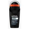 L'Oréal Paris men expert L'Oréal Men Expert Deodorante per uomini, 5 in 1 contro odori, umidità, batteri e residui bianchi fino a 72 ore di freschezza, Carbon Protect, 6 x 50 ml