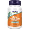 NOW FOODS Zinc Picolinate, 50mg 60 VegCapsule - Zinco Picolinato