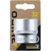 RHINO 9212 esagonale 32 mm set bussola esagonale, curva metrica, 6 punte, diametro 32 mm, quadro di allenamento 1/2 - Alta qualità (cromo vanadio - Garanzia a vita - Varie misure disponibili, NC