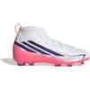 ADIDAS scarpe gomma ADIDAS F50 hyperfast league mid fg junior bianco/corallo/azzurro