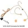 Headset Microfono 100-20KHZ 2V-10VDC 3.5mmXLR Regolabile Cardioide Cuffie