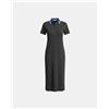 Invicta abito a polo lungo donna 100% cotone, Grigio antracite