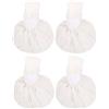 KICHOUSE Palla Massaggiante 4 Pezzi in Cotone per Spa, Relax Muscolare | Bianco, Texture Morbida e Formato Portatile, Uso Corpo Intero, per Massaggio Aromatico e Piedi
