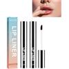 Orgrul Matita per contorno labbra staccabile, Lip Lines Lip Liner Mostra che il colore delle labbra non diminuisce, Peel Off Lip Liner Correttore occhiaie (marrone chiaro)