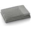 AmeliaHome Asciugamano ospite acciaio 30 x 50 cm 100% cotone assorbente argento grigio Amari