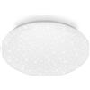 Briloner - Plafoniera LED con effetto cielo stellato, dimmerabile, molto luminosa, luce bianco neutro, lampada da soffitto, soggiorno, cucina, camera da letto, 38 x 7 cm, Bianco