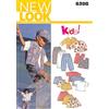 New Look-Cartamodello per Completi da Donna, Taglie A 6398-Cartamodello, Multicolore