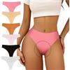 WKZSXXMJ 6 Pezzi Copri-tanga Camel Toe Concealer Underwear Invisible Proof Seamless Workout Gym Pantie No Show Thong Panty Liners Soft Comfy(S)