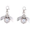 LIFKOME 2pezzi Portachiavi Forma Di Gufo Con Orologio Tasca Stile Cartone Accessorio Chic e Creativo Per Ogni Occasione