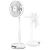 Ufesa Ventilatore Sendai SilentEdge, 24W, 12 velocità, 3 modalità, Oscillazione fino a 90°, Ultrasilenzioso, Sistema FootPress, Altezza regolabile, DualVortex Motion 14 pale, Telecomando e Display LED