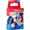 Geko Nastro adesivo telato Tex blu 19mmx2,7mt Geko 8143000005