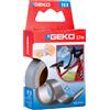 Geko Nastro adesivo telato Tex grigio 19mmx2,7mt Geko 8143000007