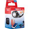 Geko Nastro adesivo telato Tex nero 38mmx2,7mt Geko 8143000012