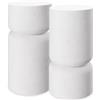 tectake® Set di 2 Tavoli Rotondi da Giardino Design Elegante, Tavoli per Esterno e Interno, Tavoli da Giardino Resistenti agli Agenti Atmosferici, Tavolini da Salotto 28 x 54,5 cm - Bianco