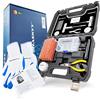 HASKYY 60 pezzi set professionale per la riparazione dei pneumatici I Set per auto, camion, moto, QUAD, ATV, trattori, auto I incl. istruzioni in 5 lingue