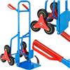 tectake® Carrello Saliscale con Ruote Portatutto in Acciaio, Capacità Max 200 kg Carrello Portapacchi Per Scale Montascale, Carrellino Trasporto Lavatrici ed Elettrodomestici, Trolley Pieghevole