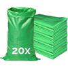 Garronda Buste da Imballaggio 105x65 cm Set 20 Pezzi Verde GD-0161