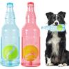 YOOGAO Pet Giocattolo per cani, giocattolo galleggiante per cani, giocattolo interattivo da recupero, a forma di bottiglia con pallina da tennis all'interno (set di due grandi)