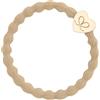 By Eloise London Gold Heart Elastico per capelli donna 1 pz colore Sand