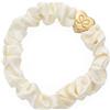 By Eloise London Silk Scrunchie Gold Heart Elastico per capelli donna 1 pz colore Cream