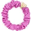 By Eloise London Silk Scrunchie Gold Heart Elastico per capelli donna 1 pz colore Bubblegum Pink