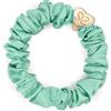 By Eloise London Silk Scrunchie Gold Heart Elastico per capelli donna 1 pz colore Mint