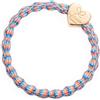 By Eloise London Metallic Gold Heart Elastico per capelli donna 1 pz colore Coral Reef
