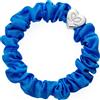 By Eloise London Silk Scrunchie Silver Heart Elastico per capelli donna 1 pz colore Royal Blue