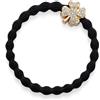 By Eloise London Gold Diamanté Clover Leaf Black