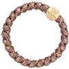 By Eloise London Woven Gold Circle Elastico per capelli donna 1 pz colore Mocha