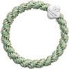 By Eloise London Woven Silver Quatrefoil Elastico per capelli donna 1 pz colore Pistachio