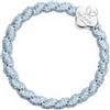 By Eloise London Woven Silver Quatrefoil Elastico per capelli donna 1 pz colore Faded Denim