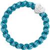By Eloise London Woven Silver Heart Elastico per capelli donna 1 pz colore Mosaic Blue